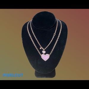 Pandora Heart Necklace (Rose Gold)